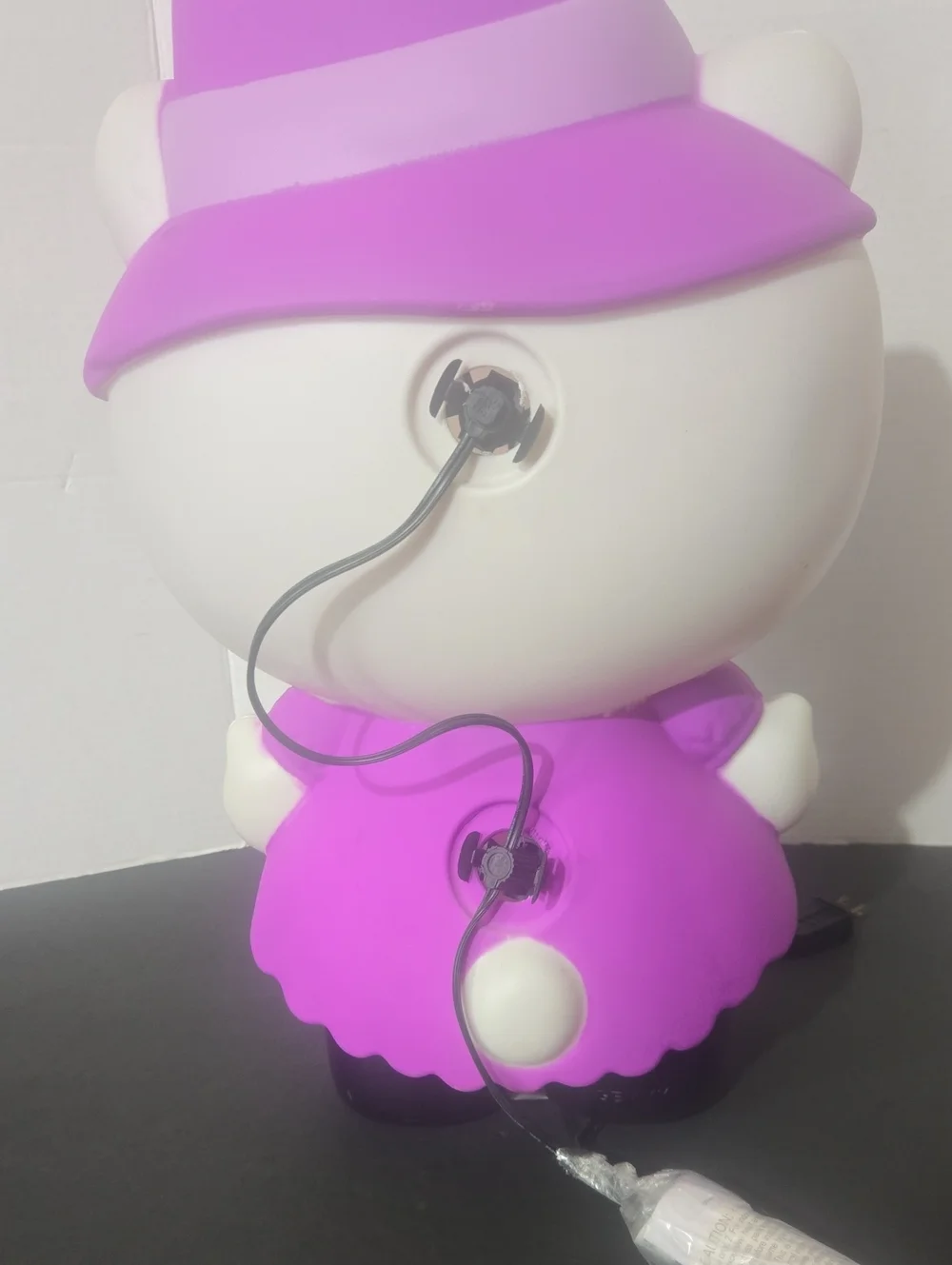 Hello Kitty Blow Mold Witch Halloween Lighted Yard Decor Sculpture 22” Plug-in